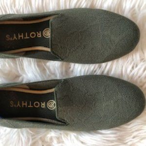 Rothys Olive Camo Loafers